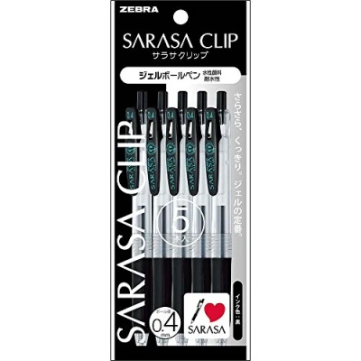 Afbeelding van ZEBRA Gel Ink Ballpoint Pen SARASA Clip 0,4 [Black] x 5 stuks (Japan Import)