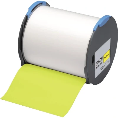 Image de Epson RC T1YNA Polyoléfine auto adhésif jaune Rouleau (10 cm x 15 m) 1 rouleau(x) ruban plastique pour LabelWorks Pro100