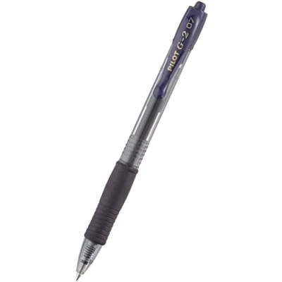 Afbeelding van Pilot G2 Gel Ink Rollerball pen Doos van 12 gelpennen Medium Tip Blauw Zwart