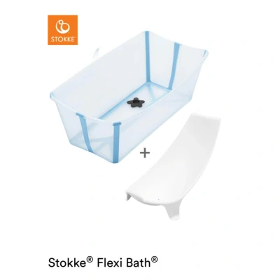 Afbeelding van Stokke Badset Flexi Bath Bundle Transparent Ocean Blue