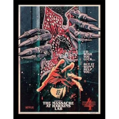Afbeelding van Stranger Things Massacre At Hawkins Lab Art Print 30x40cm Poster