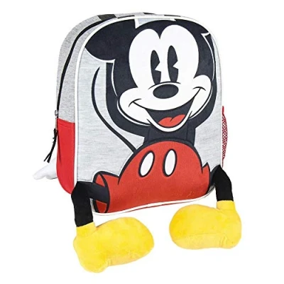 Afbeelding van 3D Kinderrugzak Mickey Mouse Grijs Rood
