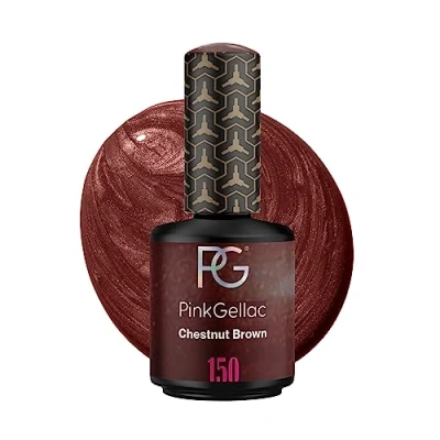 Afbeelding van Pink Gellac 150 Chestnut Brown Gel Nagellak 15 Ml