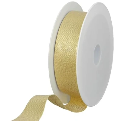 Image de Les Petits Rubans Biais Métallique 30 mm de large,plié 15 mm,rouleau 20 m,80% polyester 20% lurex,bordure pour couture,banderoles,tissus d&#039;ameublement,meubles,passepoils,vêtements,couvertures