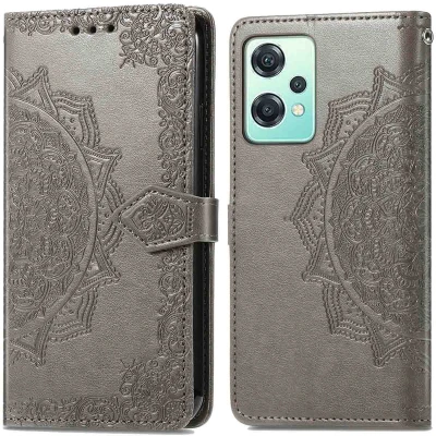 Afbeelding van iMoshion Hoesje Met Pasjeshouder Geschikt voor OnePlus Nord CE 2 Lite 5G Mandala Bookcase Grijs