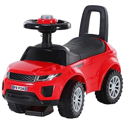Afbeelding van HOMCOM Kinderauto, 12 36 maanden, toeter, rood