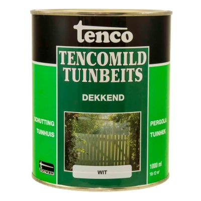 Afbeelding van Tenco Tencomild Dekkend Wit Tuinbeits 1 Liter