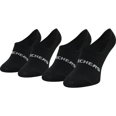 Afbeelding van Skechers 2PPK Mesh Ventilation Footies Socks SK44008 9999, Unisex, Zwart, Sokken, maat: 43 46