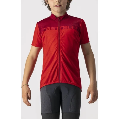 Afbeelding van Castelli Fietsshirt Korte Mouwen Kids Rood NEO PROLOGO JERSEY RED PRO 12Y