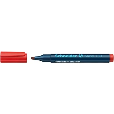 Afbeelding van Schneider permanent marker Maxx 133 beitelpunt rood S 113302