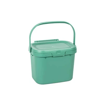 Afbeelding van De Keuken Caddy 4L, het slimste opbergbakje of gft afvalbakje van je keuken! Salie Groen