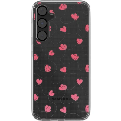 Afbeelding van imoshion hoesje Geschikt voor Samsung Galaxy A55 Design Dusty Rose Connected Hearts