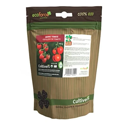 Afbeelding van CULTIVERS biologische tomatenmest, 250 g, 100% en natuurlijke microgranulaat, verbetert de productiviteit van culturen