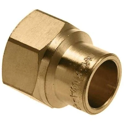 Afbeelding van Messing schroefbus 3/4&quot;x22mm plieger