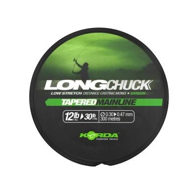 Afbeelding van Korda LongChuck Tapered Mainline Green Nylon 300m 0,27mm vislijn
