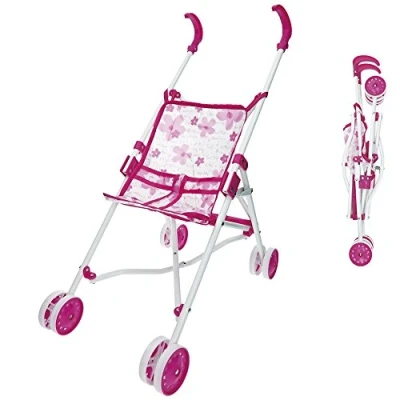Afbeelding van Poppenwagen Reig Opvouwbaar Roze 25,5 x 41,5 55,5 cm