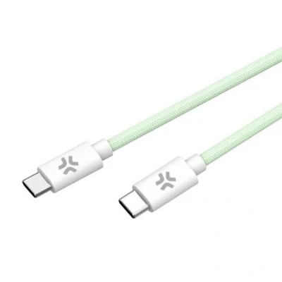Afbeelding van USB C kabel Celly USBCUSBCCOTTGN Groen 1,5 m