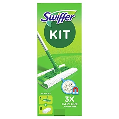 Afbeelding van Swiffer Reiniger met startgreep 1 + 8 droogdoeken, navullingen 1841804, stuk