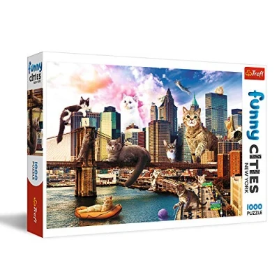 Afbeelding van Trefl Katten in New York puzzel 1000 stukjes