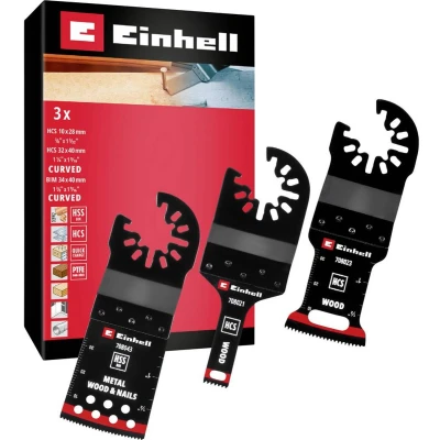 Afbeelding van Einhell 708103 Multit. Set Holz/Metal 3tlg SB HCS, BiM Multitool toebehorenset 1 stuk(s)