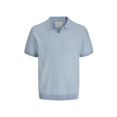 Afbeelding van JACK&amp;JONES JPRCCEASTON KNIT SPLIT NECK SS SN Heren Polo&#039;s