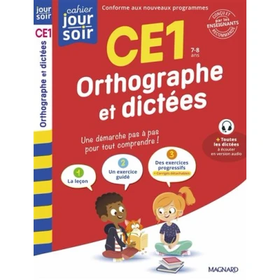 Image de Orthographe et dictées CE1 Cahier Jour Soir