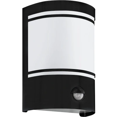 Afbeelding van EGLO Cerno 2 Wandlamp buiten E27 RVS;Glas Zwart;Wit
