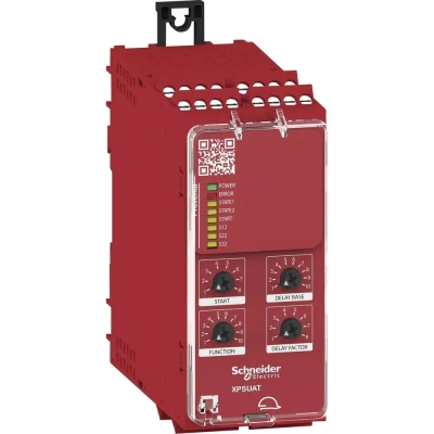 Afbeelding van Schneider Electric XPSUAT13A3AP Veiligheidsrelais Voedingsspanning (num): 24 V DC/AC 3x NO, 1x NC (b x h d) 45 100 120 mm LED weergave 1 stuk(s)