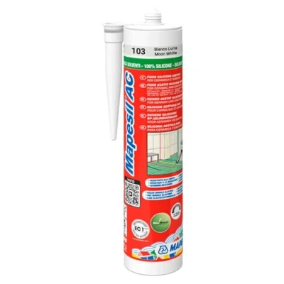 Afbeelding van Mapei Siliconenkit 310ml Kleur Moon Whit nr 103