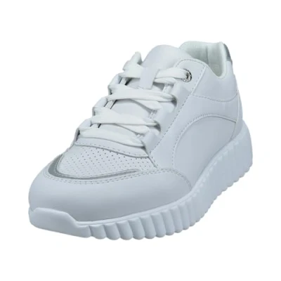 Afbeelding van bugatti 445 ai605 damessneakers, Wit/Zilver, 37 EU