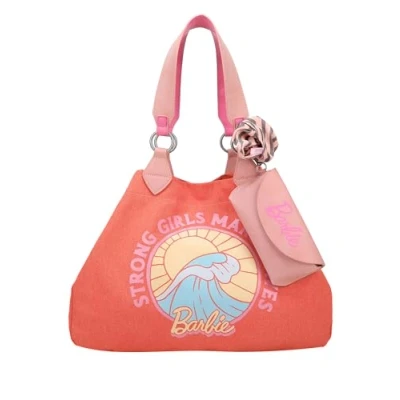 Afbeelding van Fritzi aus Preußen Schoudertas Izzy Medium Big Wave Limited Barbie Shoulder Bag Fruity Oranje