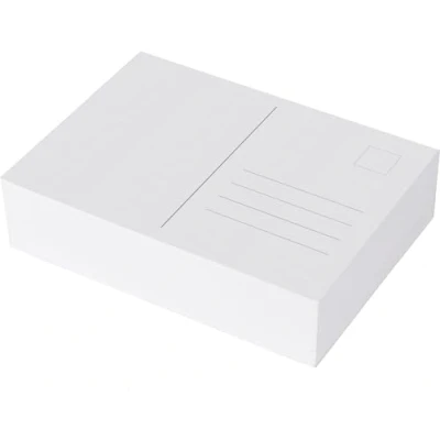 Afbeelding van Ansichtkaarten, A6, blanco, 100 stuks, DIN om te knutselen, personalisatie, premium kunstpapier, 300 g/m²
