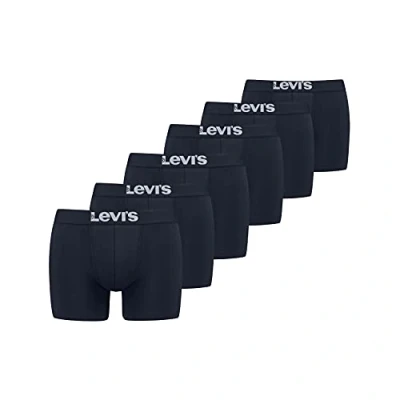 Afbeelding van Levi&#039;s Solid Basic Boxers voor heren, 6 stuks heren boxershort, Blauw, XL