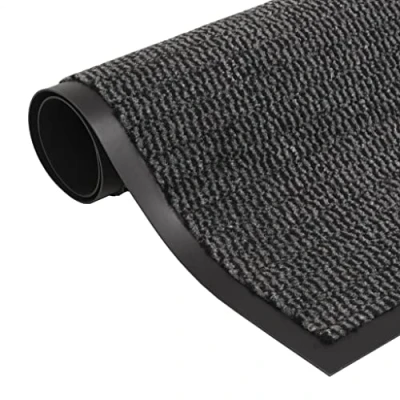 Image de vidaXL Paillasson rectangulaire 90 x 150 cm Anthracite132714