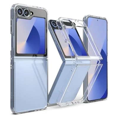 Afbeelding van Ringke beschermhoes compatibel met Samsung Z Flip 6 [Fusion] transparant ultradun solide harde achterkant zachte bumper schokbestendige Galaxy case accessoires