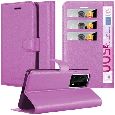 Afbeelding van Cadorabo Hoesje geschikt voor Huawei P40 PRO / PRO+ in MANGAAN PAARS Beschermhoes met magnetische sluiting, standfunctie en kaartvakje Book Case Cover Etui