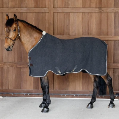 Afbeelding van Kentucky Horsewear Fleece Deken Vegan Wool Grijs 165/221 Agradi.be