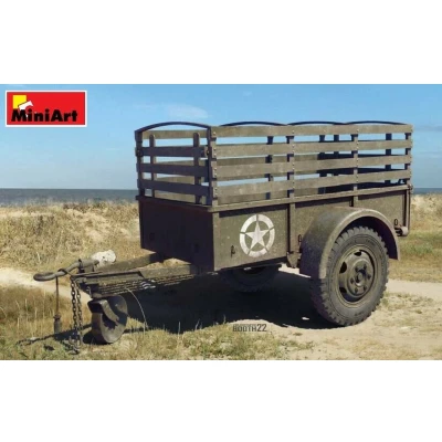 Afbeelding van 1:35 MiniArt 35436 G 518 U.S. 1T Cargo Trailer Ben Hur Plastic Modelbouwpakket