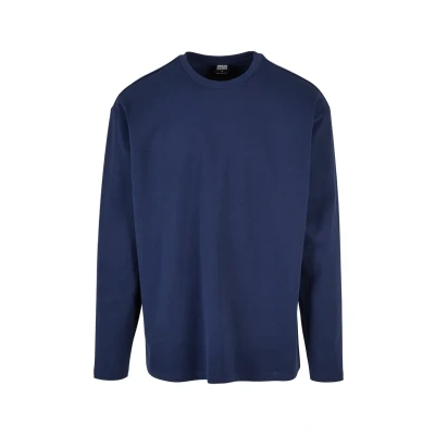 Afbeelding van Urban Classics Ultra Heavy Longsleeve, Heren, Maat: Small, Darkblue
