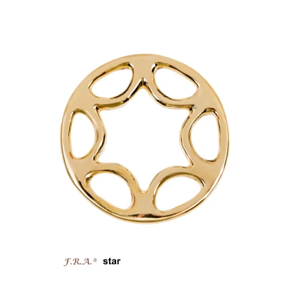 Image de F.R.A. Hackamore Set Star Jeu Laiton 8,5cm