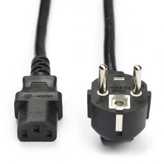 Afbeelding van C13 kabel Nedis 2 meter (Haaks, Wit)