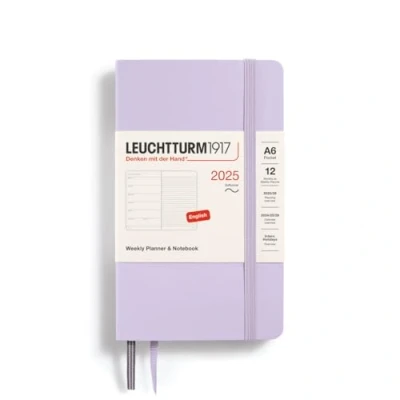 Afbeelding van Leuchtturm1917 Weekly Planner &amp; Notebook A6 Pocket 12 maanden 2025 Softcover Lilac