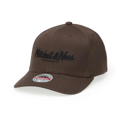 Afbeelding van Mitchell &amp; Ness Classic Red Pinscript Snapback, Bruin/Zwart, Eén maat