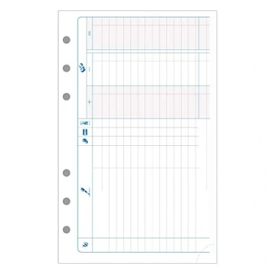 Image de Recharge Organiseur Exatime 17 recettes dépenses 47 feuillets