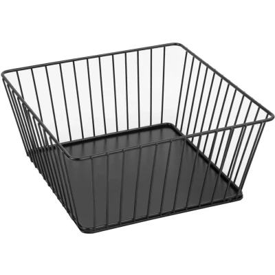Afbeelding van Olympia Wire Voedseldisplay Dienblad Vierkant Zwart 230x230x100mm DP674 Restaurant Hotel Professioneel