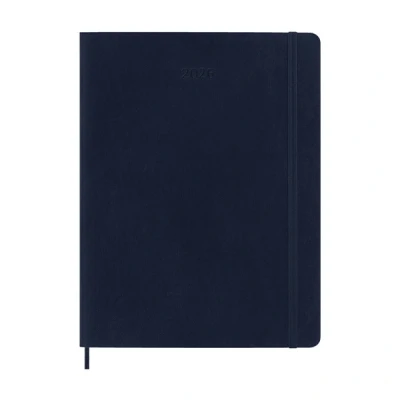 Image de Agenda civil Moleskine 2026 12 mois Semainier Format XL Souple Bleu Saphir