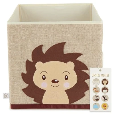 Afbeelding van Bieco Hedgehog Piksi 32cm Stoffen Opbergdoos 04010464