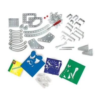Image de Kit de construction dinosaures en métal Tricératops et spinosaure