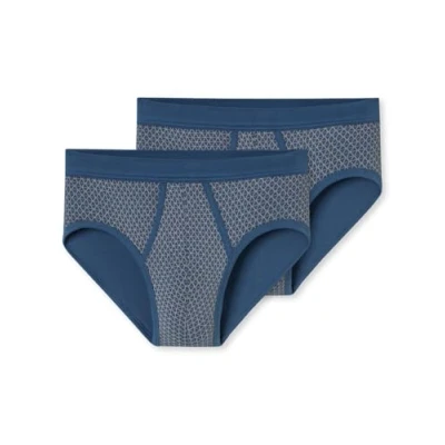 Image de Schiesser Lot de 2 slips sport pour homme avec empiècement classique Marron gris_172691, 6, Taupe 172691, 4