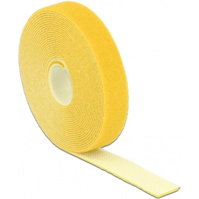 Afbeelding van Klittenband rol 20mm / geel (5 meter)